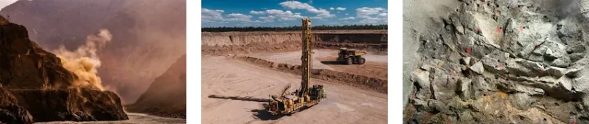 Modern sprängning av berg idag